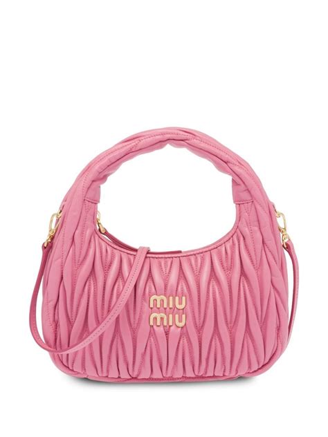 miu miu pink shoulder bag|farfetch miu michael bags.